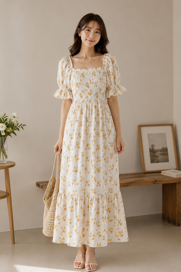 Sunnydale Maxi Dress in White
