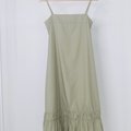 Analia Midi Dress-Green Product Front View