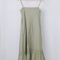 Analia Midi Dress-Green Product Back View