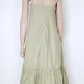 Mannequin wearing Analia Midi Dress-Green Back View