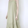 Mannequin wearing Analia Midi Dress-Green Side View