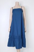 Mannequin wearing Analia Midi Dress-Blue Front View