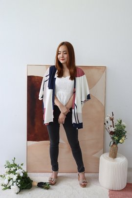 Emgrace Kimono Jacket in White