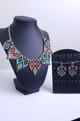 Geometric Tribal Set-Blue