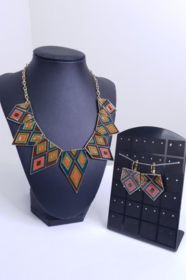 Geometric Tribal Set-Green